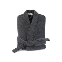 Халат-кімоно unisex Lotus Home - Bold Microcotton antrasit махровий S