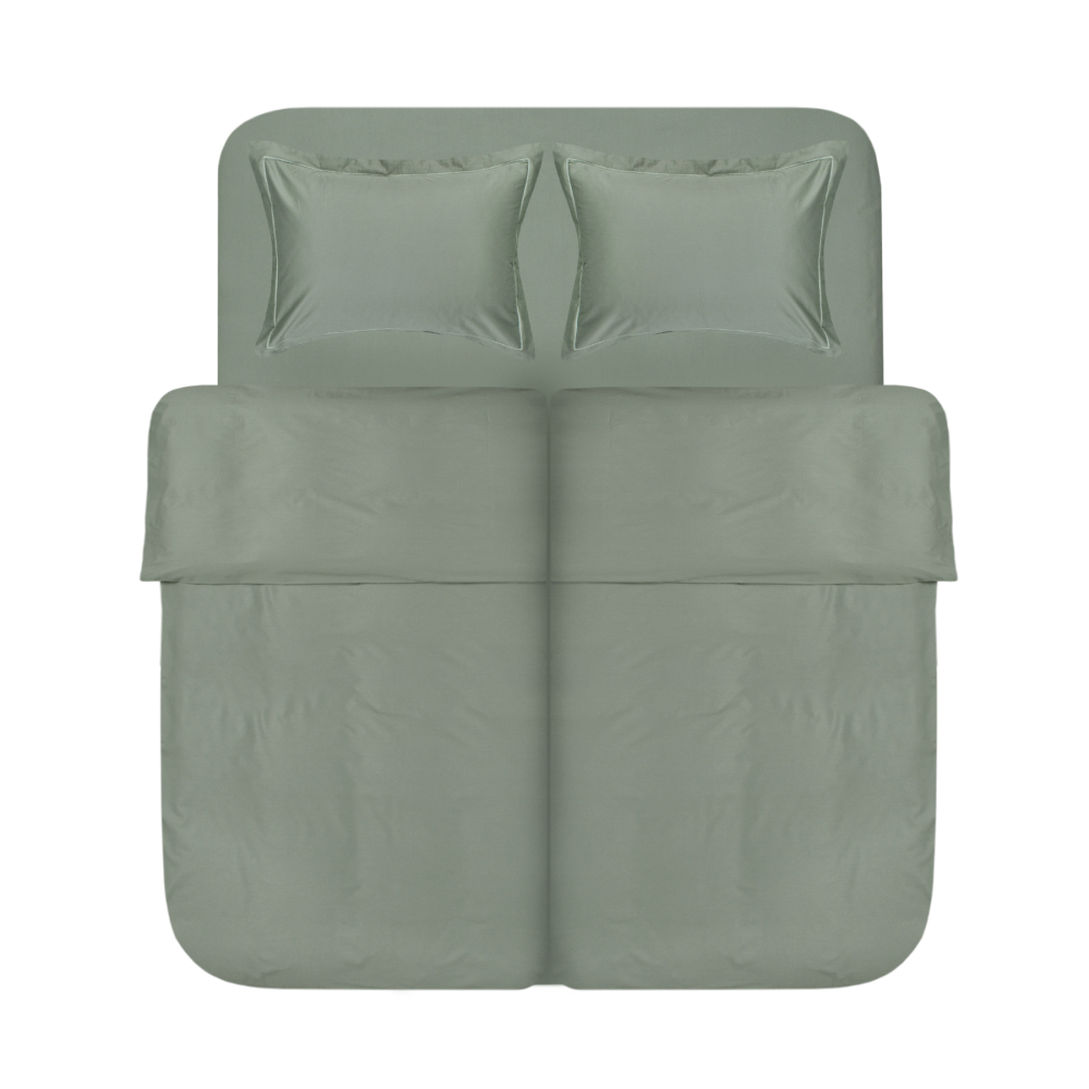 Постельное белье сатин Lotus Home - Dakota Modern оливковый семейный