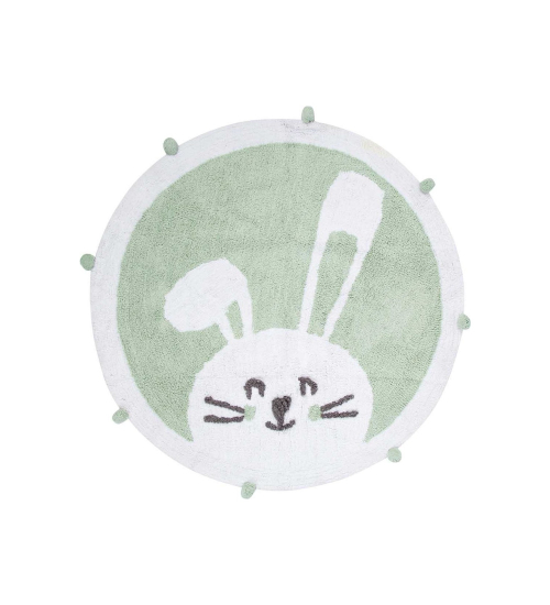 Коврик в детскую комнату Irya - Bunny mint ментоловый 110*110
