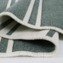 Килим Lotus Home - Infinity Stripe оливковий двосторонній 80*150