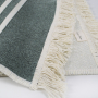 Килим Lotus Home - Infinity Stripe оливковий двосторонній 80*150