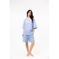 Пижама unisex Lotus Home - City Shorts голубой L