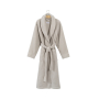 Халат unisex Lotus Home - Bold New Microcotton beige махровий L