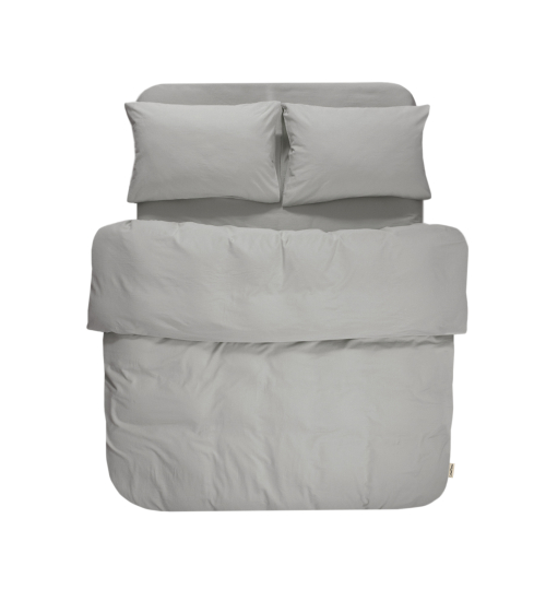 Постельное белье Lotus Home Washed cotton - Kansas серый евро