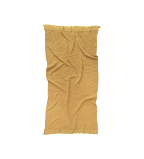 Полотенце Lotus Home - Rius mustard горчичный 90*170