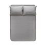 Простирадло з наволочками Lotus Home Washed Cotton - Antracite 260*280