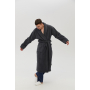 Халат unisex Lotus Home - Bold New Microcotton antrasit махровий L