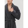 Халат unisex Lotus Home - Bold New Microcotton antrasit махровий L