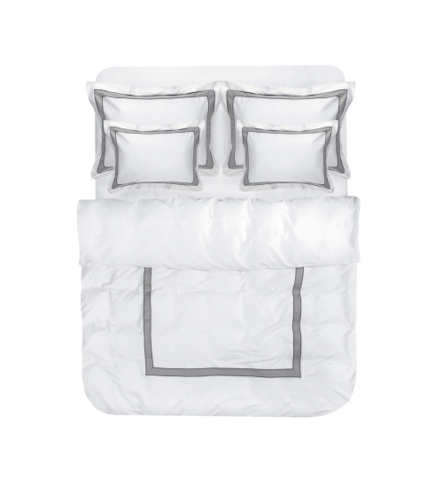 Постельное белье Penelope - Bella antrasit антрацит king size (180*200+40см)