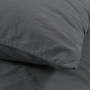 Постельное белье Lotus Home Washed cotton - Kansas антрацит евро