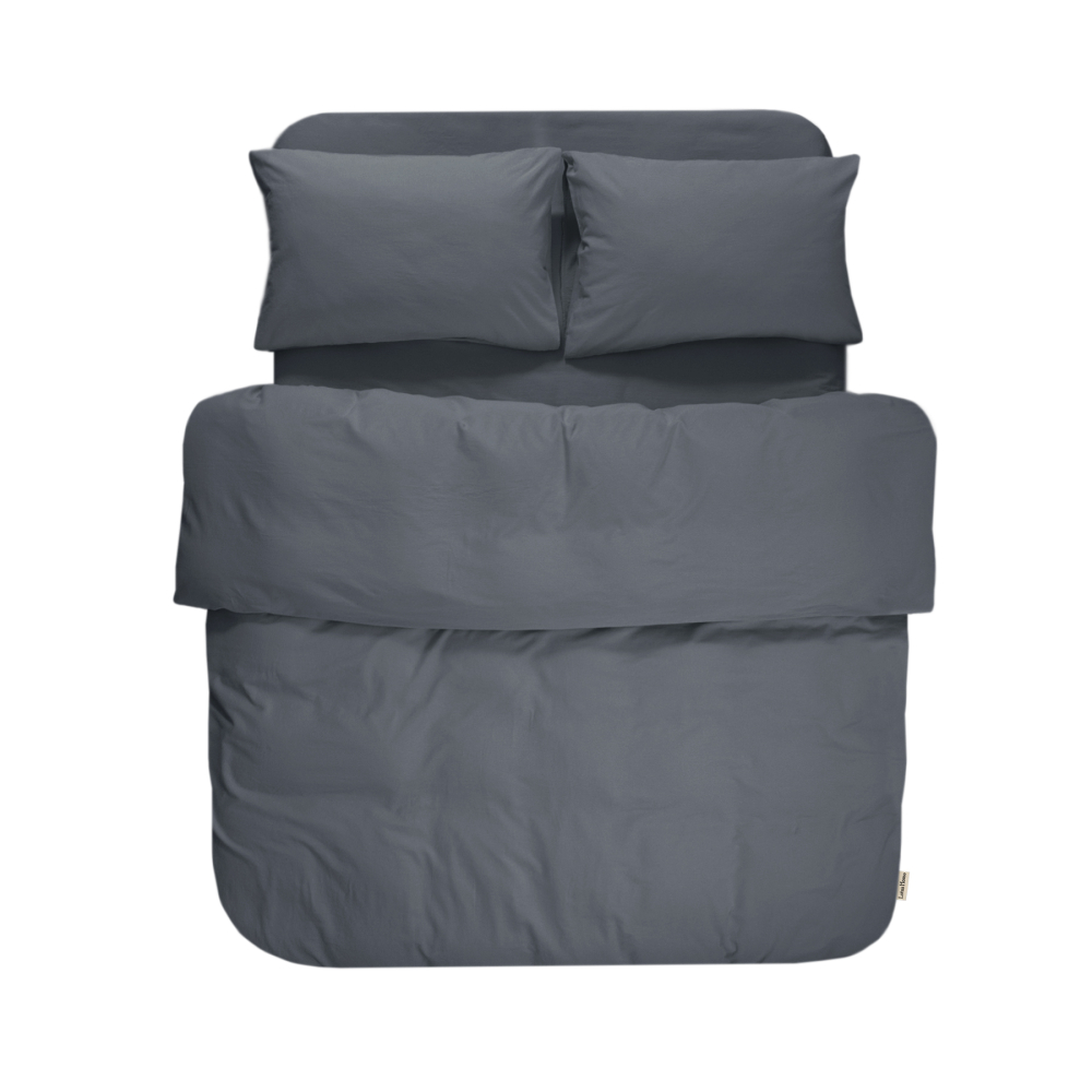Постільна білизна Lotus Home Washed cotton - Kansas антрацит євро