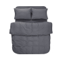 Постельное белье Lotus Home Washed cotton - Kansas антрацит евро