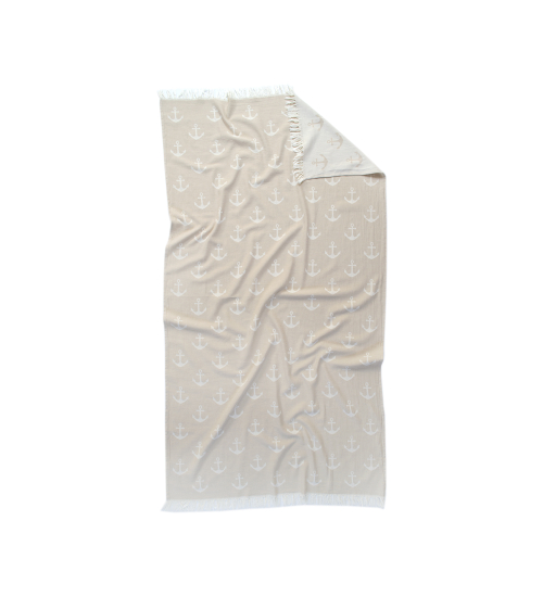 Полотенце Lotus Home Pestemal - Anchor 90*160 beige бежевый