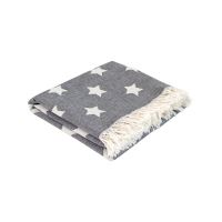 Плед Lotus Home - Star throw черный 130*170