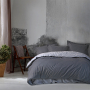 Постельное белье сатин premium Lotus Home - Basic светло-серый семейный