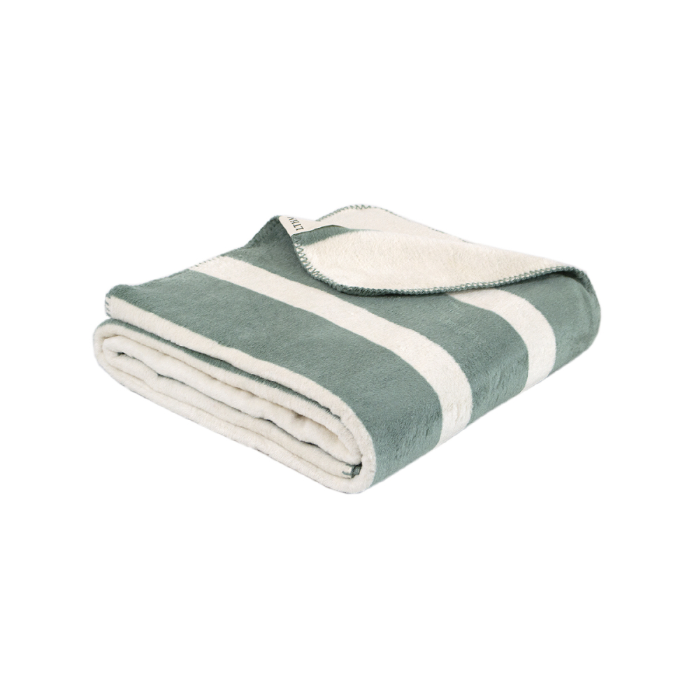 Плед Lotus Home - Infinity Stripe зелений 200*220