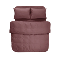 Постельное белье Lotus Home Washed cotton - Kansas бургунди евро