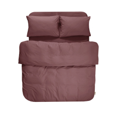 Постельное белье Lotus Home Washed cotton - Kansas бургунди евро