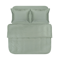 Постельное белье сатин Lotus Home - Dakota Modern оливковый полуторный