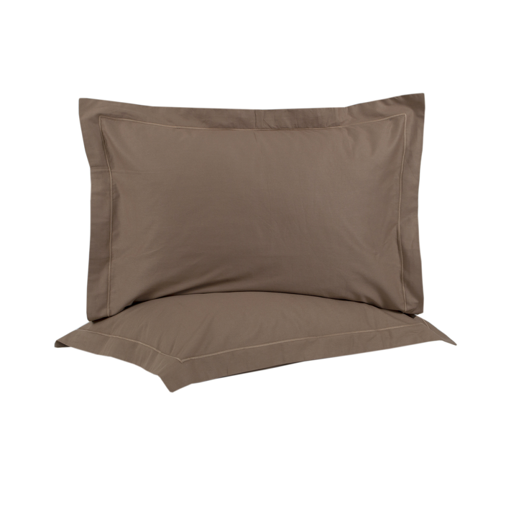 Наволочки сатин Lotus Home - Dakota Modern кавовий 50*70+5 (2 од)