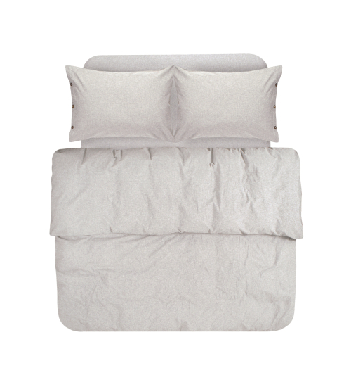 Постільна білизна Lotus Home Washed cotton - Solid kahve-bej сімейний