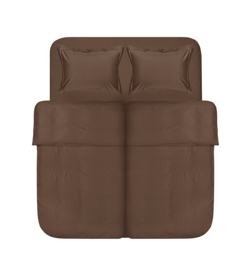 Постельное белье сатин Lotus Home - Dakota Modern шоколодный семейный