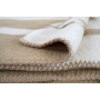 Плед Lotus Home - Infinity Stripe бежевий 200*220