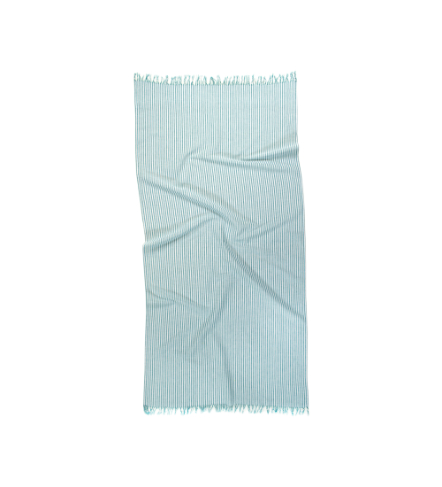 Полотенце Lotus Home Pestemal - Argosa stripe 85*175 emerald изумрудный