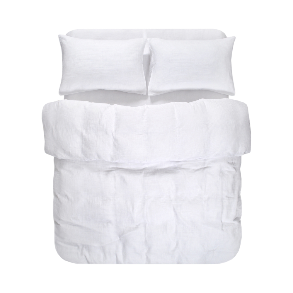 Постільна білизна muslin Lotus Home - White євро