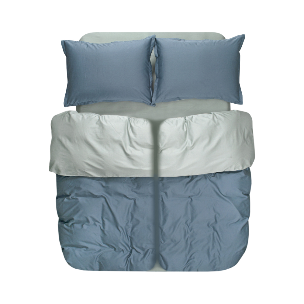 Постельное белье сатин premium 300ТС Lotus Home - Florida деним семейный