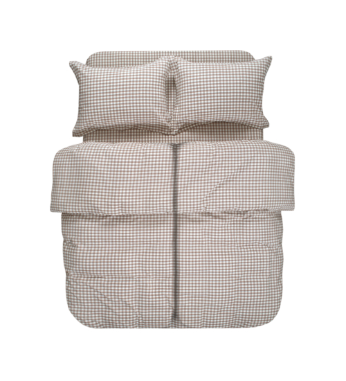Постельное белье Lotus Home - Checked Gingham кофе семейный