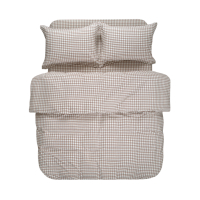 Постельное белье Lotus Home - Checked Gingham кофе семейный