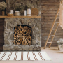 Килим Lotus Home - Infinity Stripe цегляний двосторонній 80*150