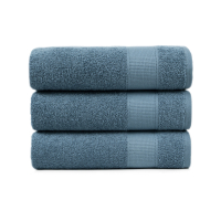 Полотенце махровое Lotus Home - Dena navy серо-синий 50*90