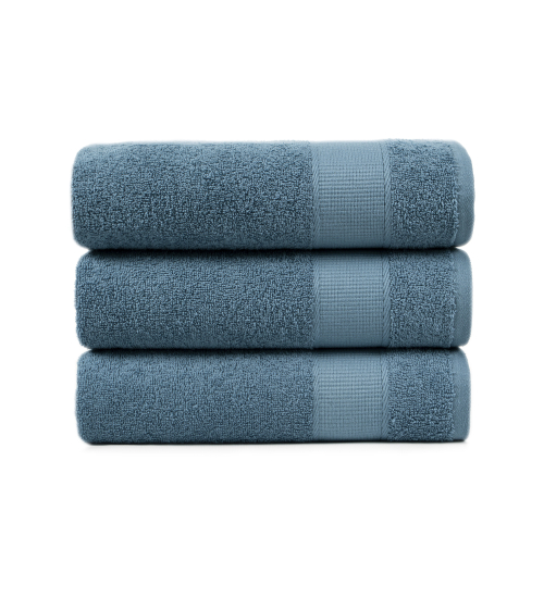 Полотенце махровое Lotus Home - Dena navy серо-синий 50*90