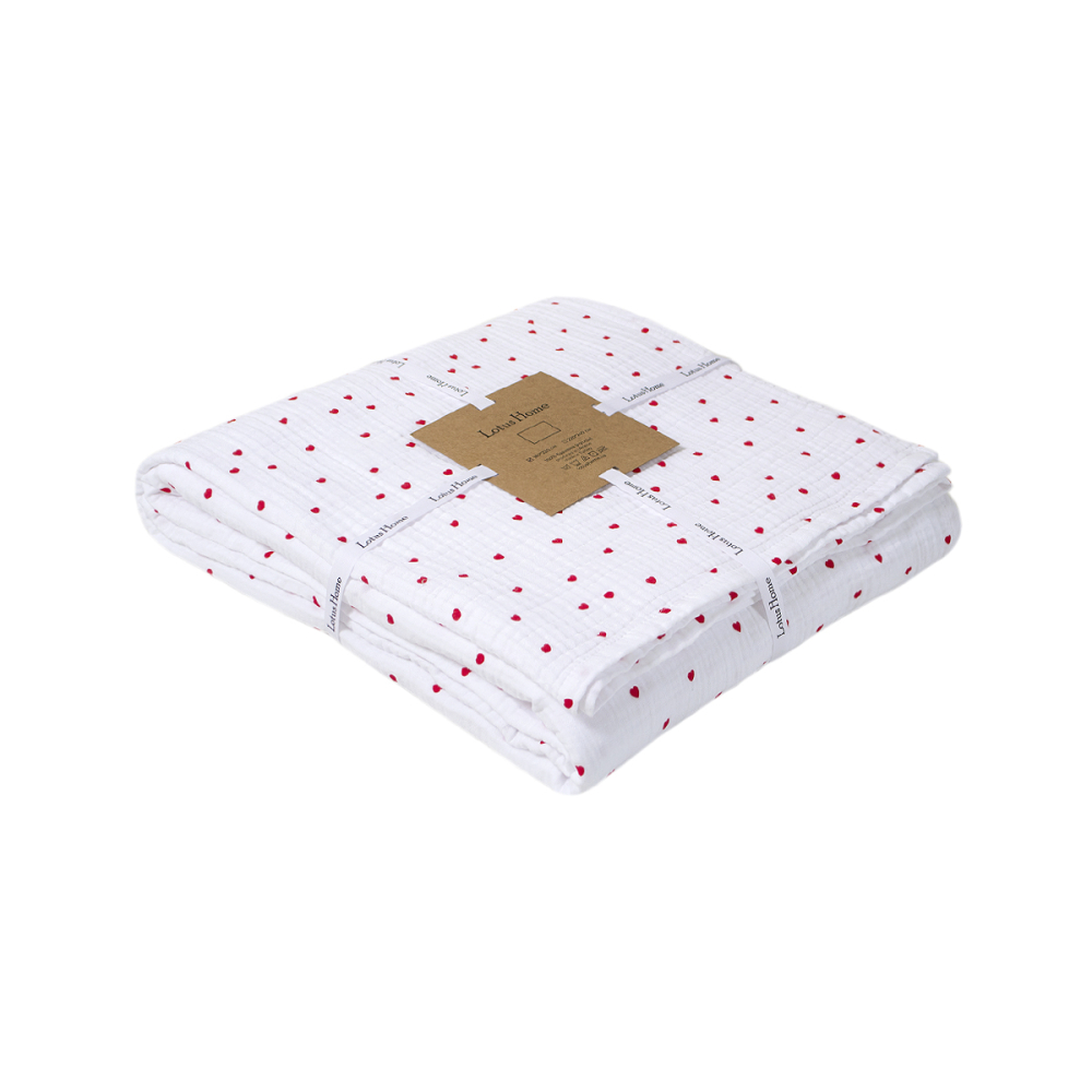 Покрывало (простынь) muslin Lotus Home - Molly Heart 220*240