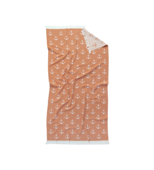 Полотенце Lotus Home Pestemal - Anchor 90*160 orange оранжевый