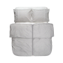 Постельное белье Lotus Home - Premium Percale Stripe серый семейный