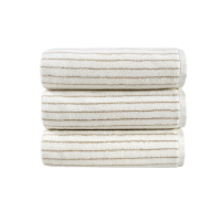 Полотенце Lotus Home Отель Premium - Microcotton Stripe Ecru-Kahve 90*150 550 г/м²